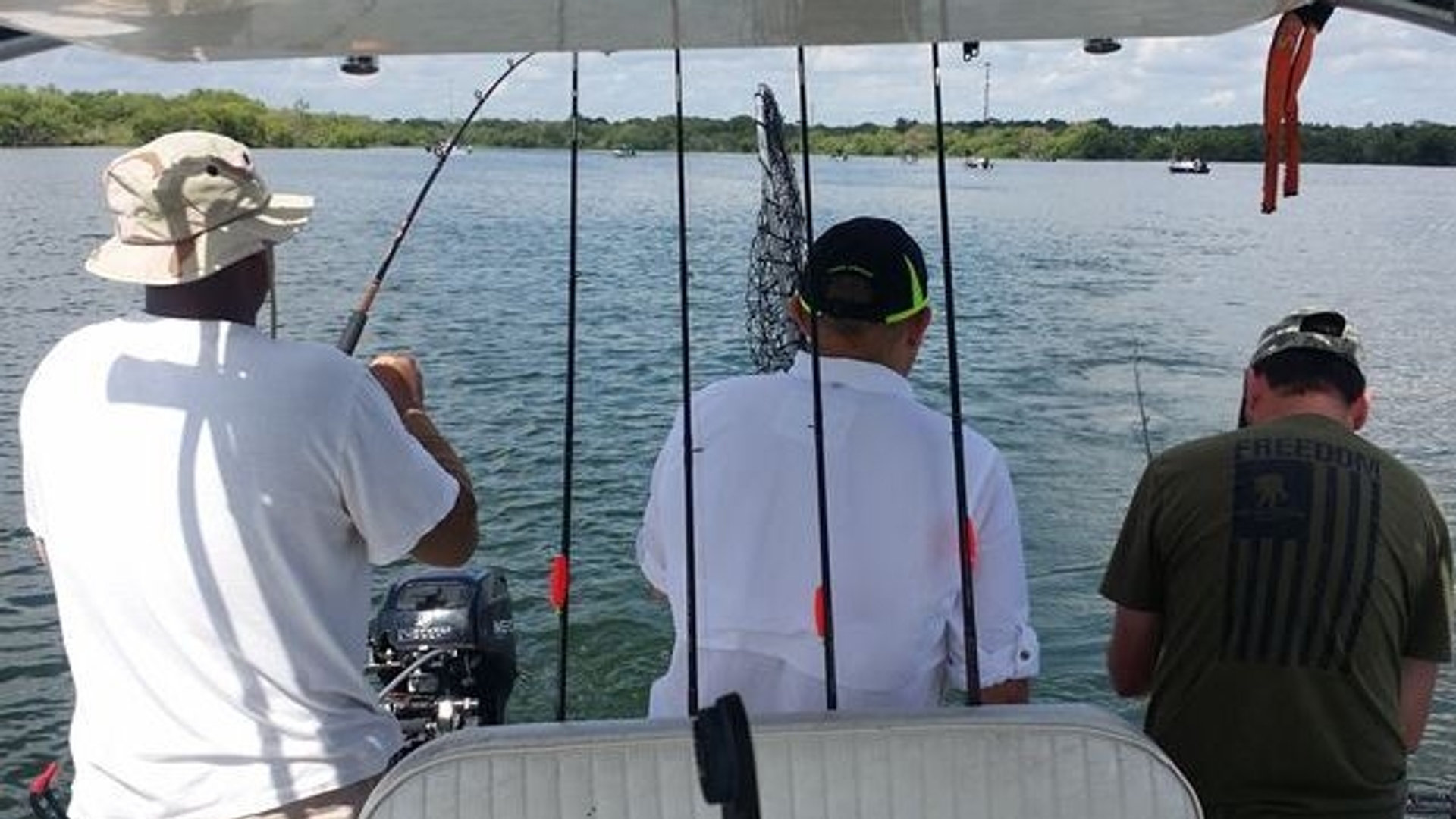 Fishing from the boat